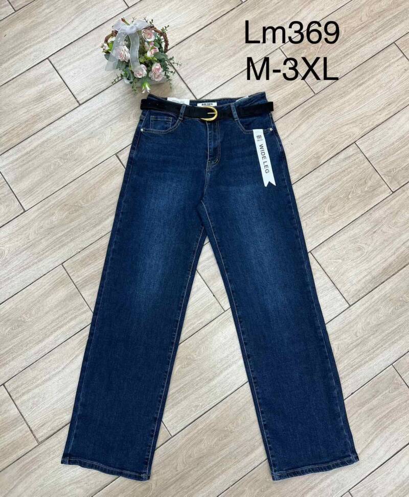 Spodnie damskie jeansy Roz M-3XL, 1 Kolor Paczka 12 szt